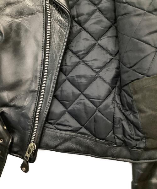 Schott（ショット）Schott (ショット) レザージャケット　ホースダブルレザージャケット ブラック サイズ:34の古着・服飾アイテム