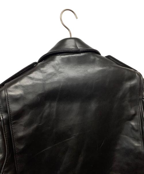 Schott（ショット）Schott (ショット) レザージャケット　ホースダブルレザージャケット ブラック サイズ:34の古着・服飾アイテム