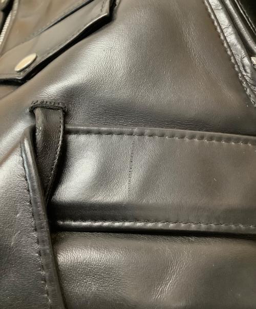 Schott（ショット）Schott (ショット) レザージャケット　ホースダブルレザージャケット ブラック サイズ:34の古着・服飾アイテム