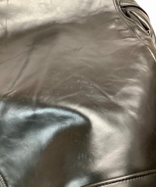 Schott（ショット）Schott (ショット) レザージャケット　ホースダブルレザージャケット ブラック サイズ:34の古着・服飾アイテム