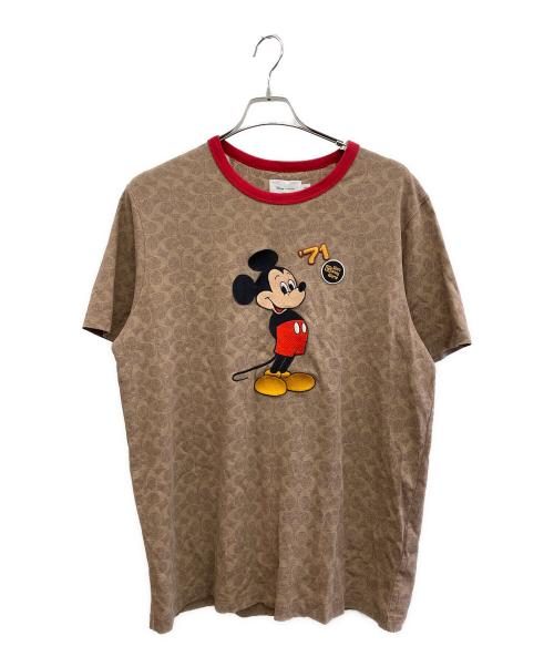 COACH（コーチ）COACH (コーチ) 半袖カットソー ブラウン サイズ:Lの古着・服飾アイテム