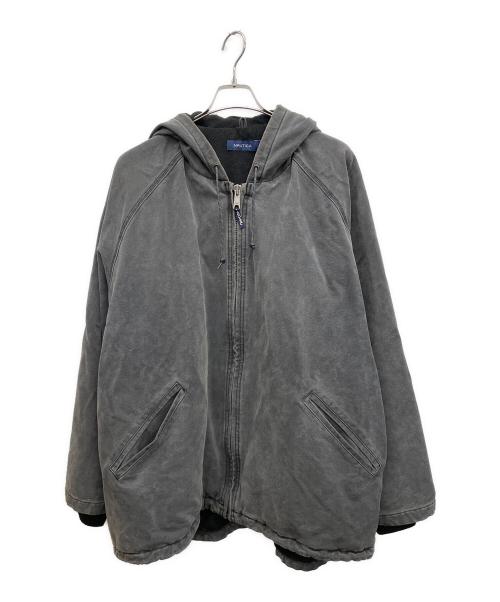 NAUTICA（ノーティカ）NAUTICA (ノーティカ) Hooded Denim Jacket グレー サイズ:XXLの古着・服飾アイテム