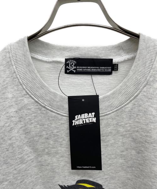 SABBAT13（サバトサーティーン）SABBAT13 (サバトサーティーン) クルーネックスウェット アイボリー サイズ:XXLの古着・服飾アイテム
