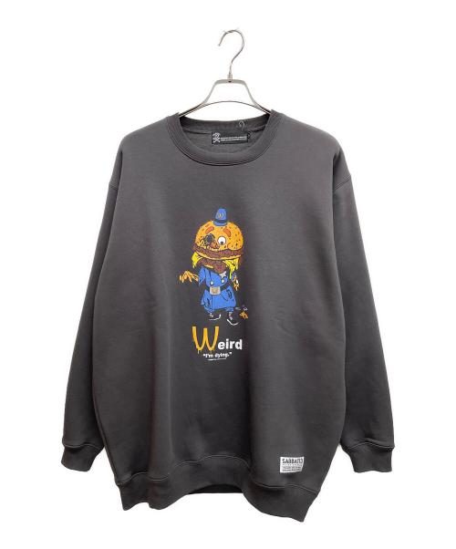 SABBAT13（サバトサーティーン）SABBAT13 (サバトサーティーン) クルーネックスウェット ブラック サイズ:XXLの古着・服飾アイテム