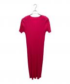 PLEATS PLEASEプリーツプリーズ）の古着「プリーツワンピース」｜ショッキングピンク