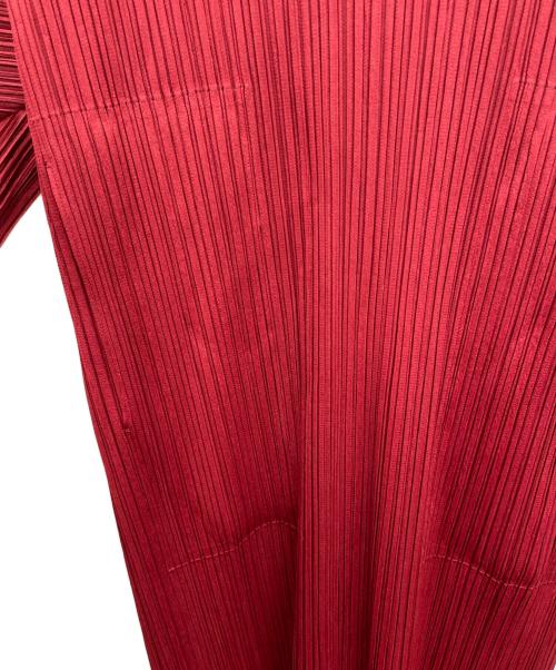 PLEATS PLEASE（プリーツプリーズ）PLEATS PLEASE (プリーツプリーズ) プリーツワンピース レッド サイズ:サイズ表記無しの古着・服飾アイテム