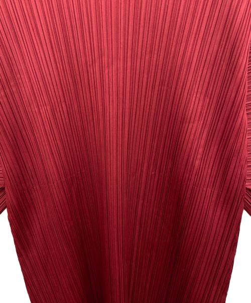 PLEATS PLEASE（プリーツプリーズ）PLEATS PLEASE (プリーツプリーズ) プリーツワンピース レッド サイズ:サイズ表記無しの古着・服飾アイテム