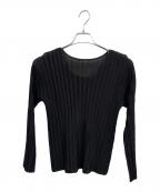 PLEATS PLEASEプリーツプリーズ）の古着「プリーツブラウス」｜ブラック