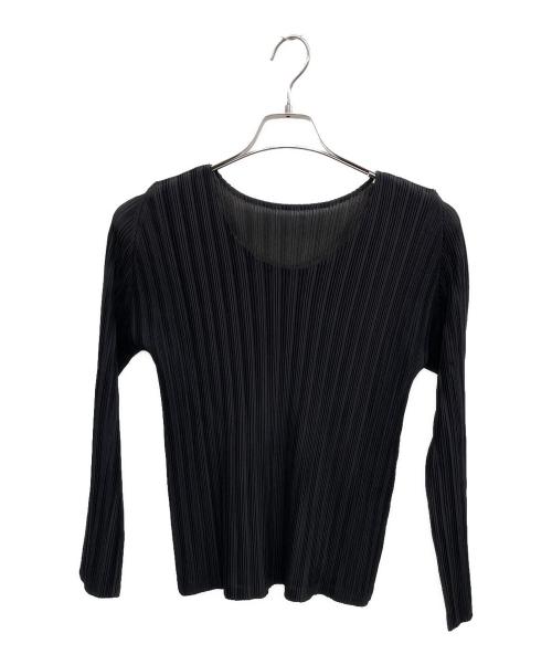 PLEATS PLEASE（プリーツプリーズ）PLEATS PLEASE (プリーツプリーズ) プリーツブラウス ブラック サイズ:3の古着・服飾アイテム