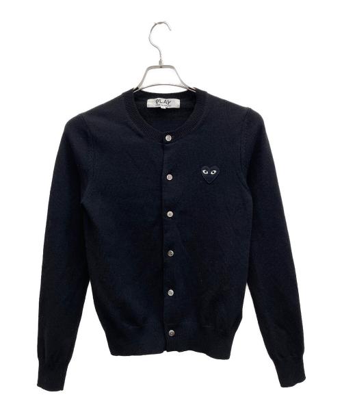 PLAY COMME des GARCONS（プレイコムデギャルソン）PLAY COMME des GARCONS (プレイコムデギャルソン) 厚手カーディガン ブラック サイズ:Sの古着・服飾アイテム