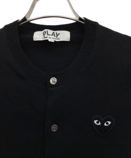 PLAY COMME des GARCONS（プレイコムデギャルソン）PLAY COMME des GARCONS (プレイコムデギャルソン) 厚手カーディガン ブラック サイズ:Sの古着・服飾アイテム