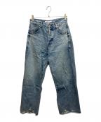 Whim Gazetteウィムガゼット）の古着「ラインカーブDENIM」｜スカイブルー