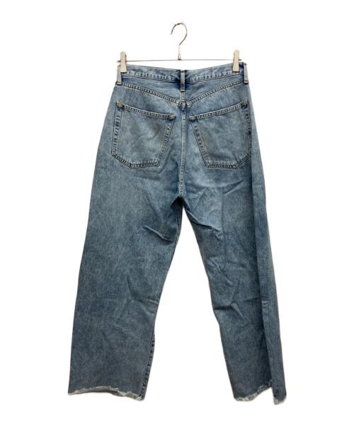 Whim Gazette（ウィムガゼット）Whim Gazette (ウィムガゼット) ラインカーブDENIM スカイブルー サイズ:38の古着・服飾アイテム