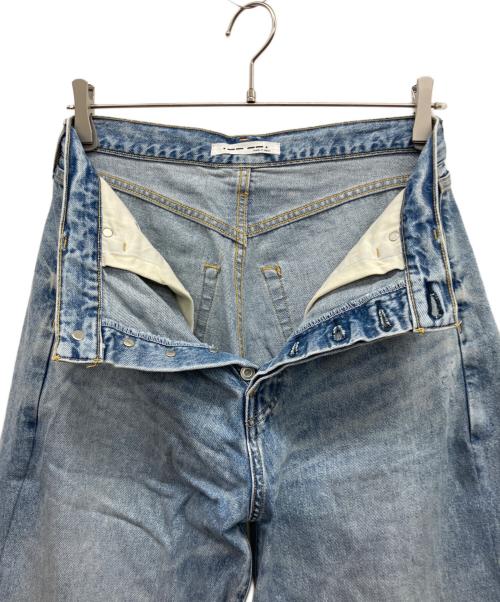 Whim Gazette（ウィムガゼット）Whim Gazette (ウィムガゼット) ラインカーブDENIM スカイブルー サイズ:38の古着・服飾アイテム