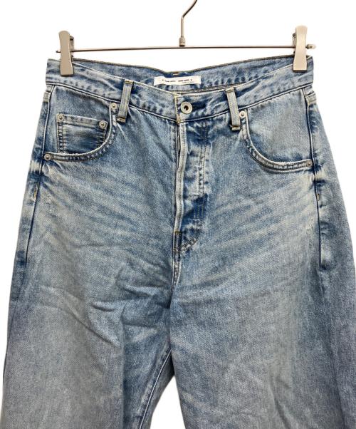 Whim Gazette（ウィムガゼット）Whim Gazette (ウィムガゼット) ラインカーブDENIM スカイブルー サイズ:38の古着・服飾アイテム