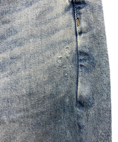 Whim Gazette（ウィムガゼット）Whim Gazette (ウィムガゼット) ラインカーブDENIM スカイブルー サイズ:38の古着・服飾アイテム
