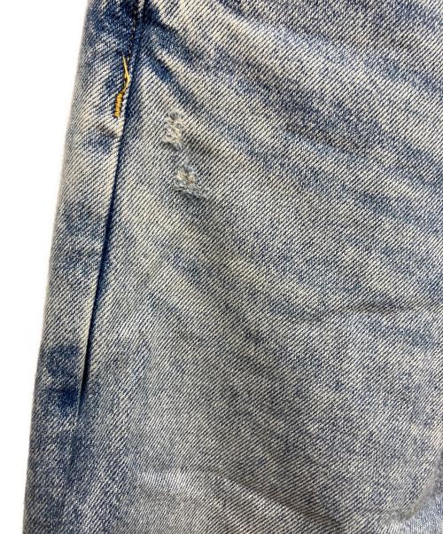 Whim Gazette（ウィムガゼット）Whim Gazette (ウィムガゼット) ラインカーブDENIM スカイブルー サイズ:38の古着・服飾アイテム