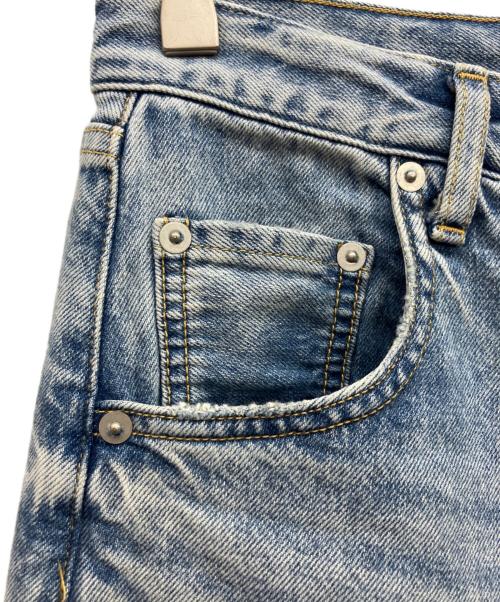 Whim Gazette（ウィムガゼット）Whim Gazette (ウィムガゼット) ラインカーブDENIM スカイブルー サイズ:38の古着・服飾アイテム