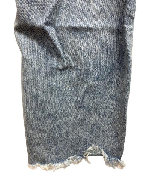 Whim Gazette（ウィムガゼット）Whim Gazette (ウィムガゼット) ラインカーブDENIM スカイブルー サイズ:38の古着・服飾アイテム