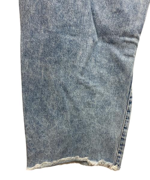Whim Gazette（ウィムガゼット）Whim Gazette (ウィムガゼット) ラインカーブDENIM スカイブルー サイズ:38の古着・服飾アイテム