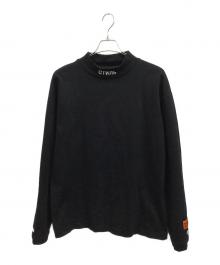 HERON PRESTON（ヘロンプレストン）の古着「ハイネックカットソー」｜ブラック