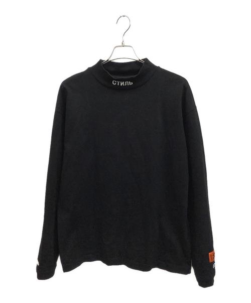 HERON PRESTON（ヘロンプレストン）HERON PRESTON (ヘロンプレストン) ハイネックカットソー ブラック サイズ:Sの古着・服飾アイテム