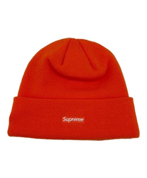 SUPREME（シュプリーム）Supreme (シュプリーム) New Era (ニューエラ) ニット帽 オレンジの古着・服飾アイテム