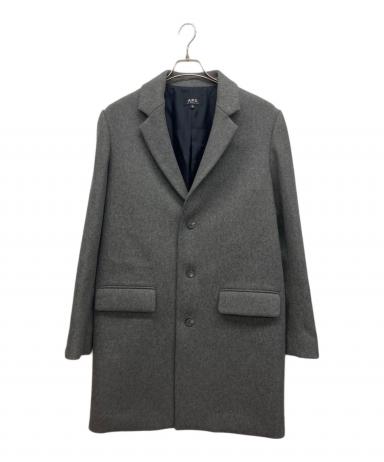 A.P.C チェスターコート 中古・古着通販】A.P.C. (アーペーセー) チェスターコート グレー