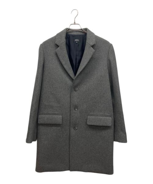 A.P.C.（アーペーセー）A.P.C. (アーペーセー) チェスターコート グレー サイズ:Mの古着・服飾アイテム