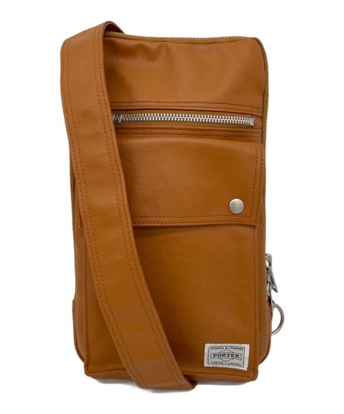 PORTER（ポーター）PORTER (ポーター) SLING SHOULDER BAG（スリングショルダーバッグ） キャメルの古着・服飾アイテム