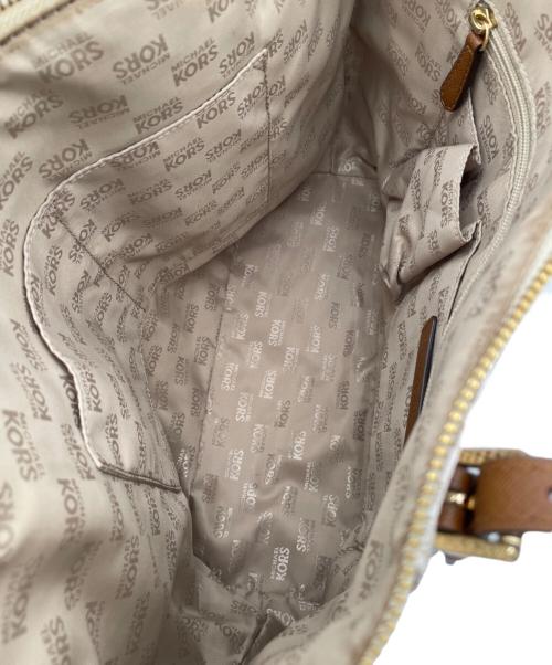 MICHAEL KORS（マイケル・コース）MICHAEL KORS (マイケル・コース) トートバッグ ホワイトの古着・服飾アイテム