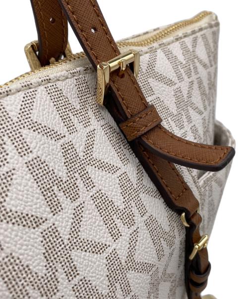 MICHAEL KORS（マイケル・コース）MICHAEL KORS (マイケル・コース) トートバッグ ホワイトの古着・服飾アイテム