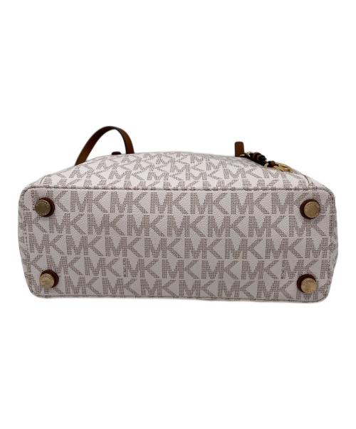 MICHAEL KORS（マイケル・コース）MICHAEL KORS (マイケル・コース) トートバッグ ホワイトの古着・服飾アイテム