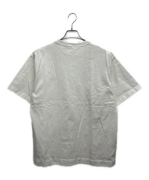 NANGA（ナンガ）NANGA (ナンガ) ECO HYBRID BOX Logo Embroidery TEE（エコハイブリッドボックスロゴエンブロイダリーティー）　　半袖カットソー ホワイト サイズ:JPN　Mの古着・服飾アイテム