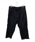 Yohji Yamamoto pour hommeヨウジヤマモト プールオム）の古着「COTTON TWILL PANTS」｜ブラック