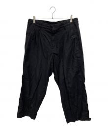 Yohji Yamamoto pour homme（ヨウジヤマモト プールオム）の古着「COTTON TWILL PANTS」｜ブラック