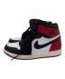 NIKE (ナイキ) AIR JORDAN1 レトロ HIGH OG ブラック×レッド サイズ:26.5：20000円