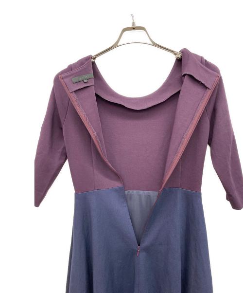 ANAYI（アナイ）ANAYI (アナイ) 半袖ワンピース ネイビー サイズ:36の古着・服飾アイテム