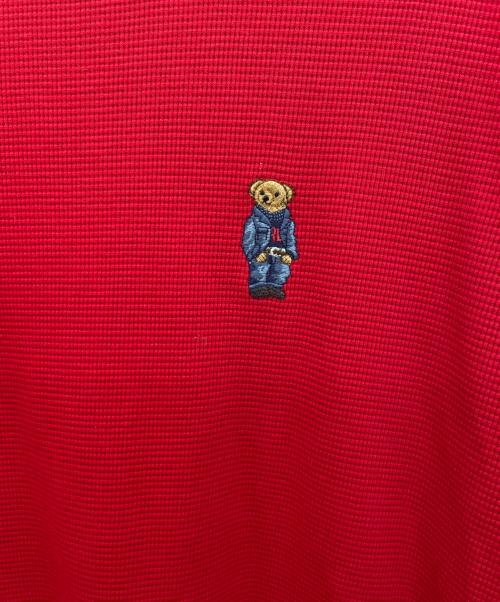 POLO RALPH LAUREN（ポロ・ラルフローレン）POLO RALPH LAUREN (ポロ・ラルフローレン) 長袖カットソー レッド サイズ:LLの古着・服飾アイテム