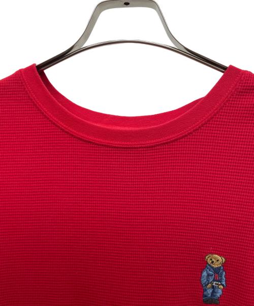 POLO RALPH LAUREN（ポロ・ラルフローレン）POLO RALPH LAUREN (ポロ・ラルフローレン) 長袖カットソー レッド サイズ:LLの古着・服飾アイテム