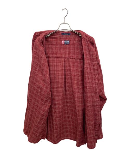 CHAPS（チャップス）CHAPS (チャップス) 長袖シャツ レッド サイズ:XLの古着・服飾アイテム