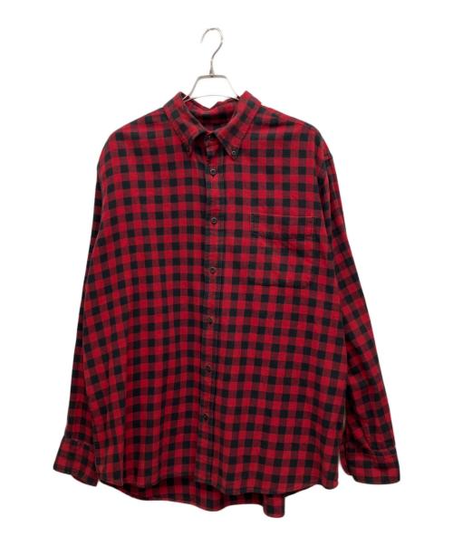 Eddie Bauer（エディーバウアー）Eddie Bauer (エディーバウアー) 長袖シャツ レッド サイズ:XLの古着・服飾アイテム