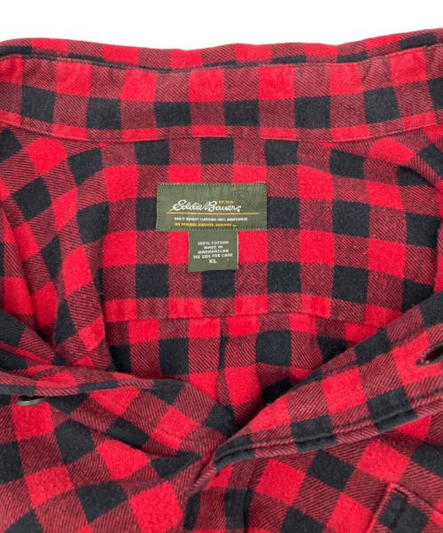 Eddie Bauer（エディーバウアー）Eddie Bauer (エディーバウアー) 長袖シャツ レッド サイズ:XLの古着・服飾アイテム