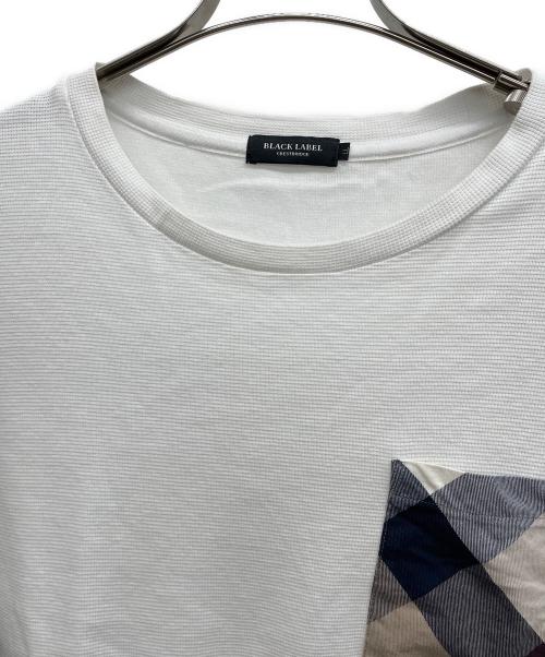 BLACK LABEL CRESTBRIDGE（ブラックレーベル クレストブリッジ）BLACK LABEL CRESTBRIDGE (ブラックレーベル クレストブリッジ) 半袖カットソー ホワイト サイズ:LLの古着・服飾アイテム
