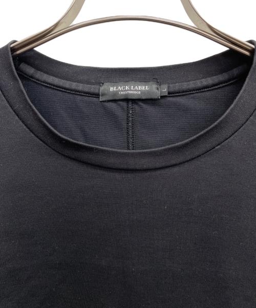 BLACK LABEL CRESTBRIDGE（ブラックレーベル クレストブリッジ）BLACK LABEL CRESTBRIDGE (ブラックレーベル クレストブリッジ) 半袖カットソー ブラック サイズ:Lの古着・服飾アイテム