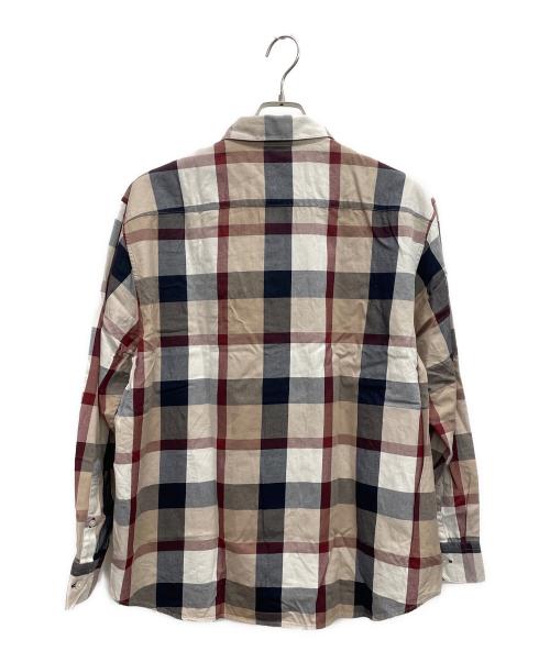 BLACK LABEL CRESTBRIDGE（ブラックレーベル クレストブリッジ）BLACK LABEL CRESTBRIDGE (ブラックレーベル クレストブリッジ) 長袖シャツ ベージュ サイズ:LLの古着・服飾アイテム