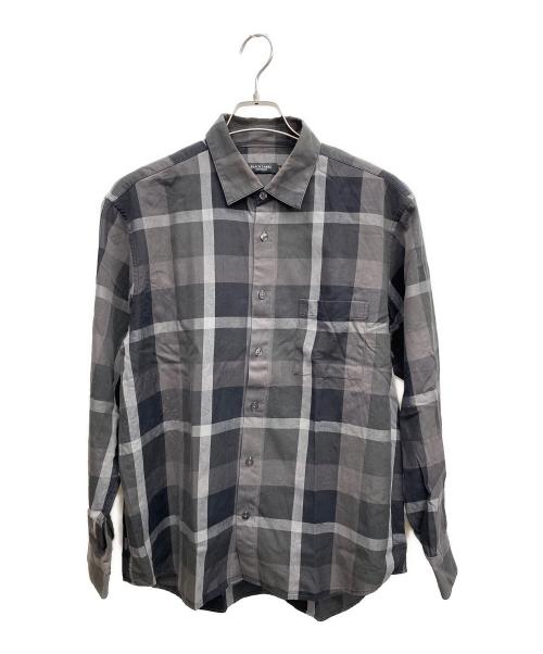 BLACK LABEL CRESTBRIDGE（ブラックレーベル クレストブリッジ）BLACK LABEL CRESTBRIDGE (ブラックレーベル クレストブリッジ) 長袖シャツ グレー サイズ:LLの古着・服飾アイテム