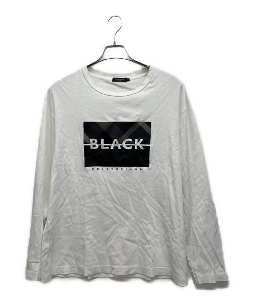 BLACK LABEL CRESTBRIDGE（ブラックレーベル クレストブリッジ）BLACK LABEL CRESTBRIDGE (ブラックレーベル クレストブリッジ) 長袖カットソー ホワイト サイズ:LLの古着・服飾アイテム