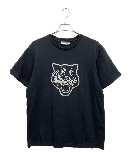 Onitsuka Tiger（オニツカタイガー）Onitsuka Tiger (オニツカタイガー) 半袖カットソー ブラック サイズ:XLの古着・服飾アイテム