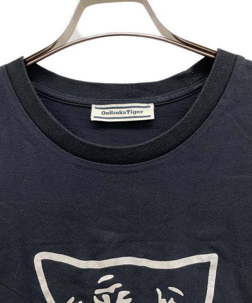 Onitsuka Tiger（オニツカタイガー）Onitsuka Tiger (オニツカタイガー) 半袖カットソー ブラック サイズ:XLの古着・服飾アイテム